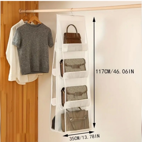 Other - Purse Closet Organizers (3 Pack = 24 Bags) New